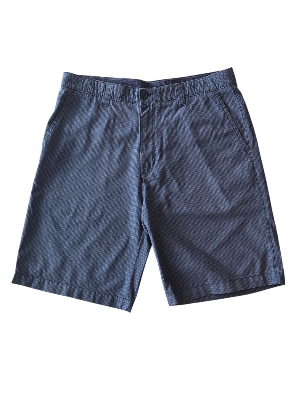 Van Heusen Blue Plaid Shorts Men's Size 36W - Y2k